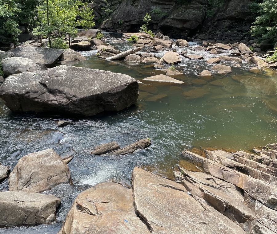 River rocks in the Pennsylvania hills