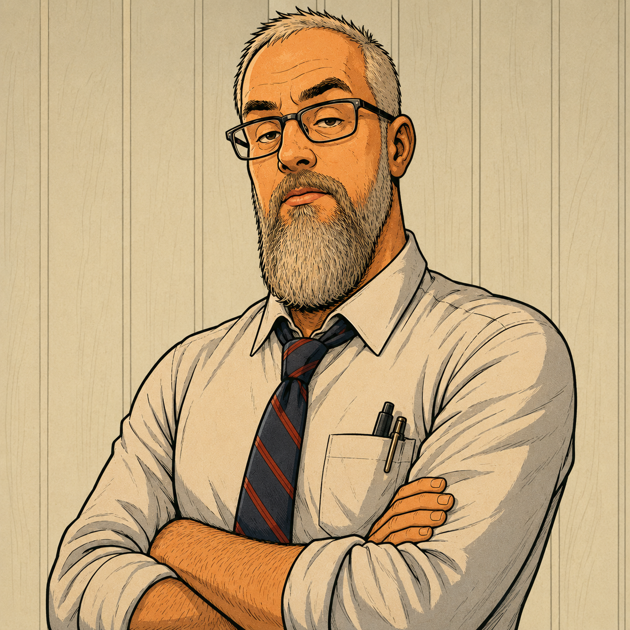 Eric Cooley — illustrated portrait